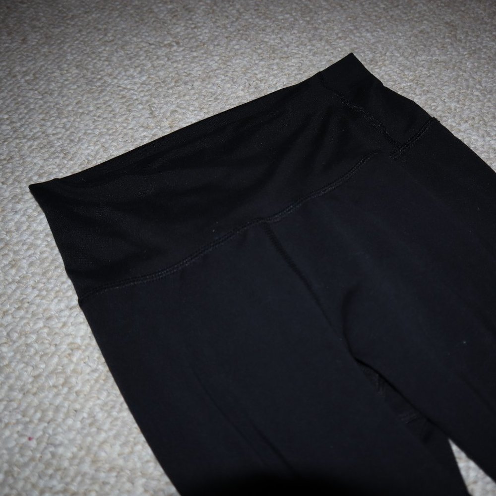 Girls' High-Rise Black Leggings